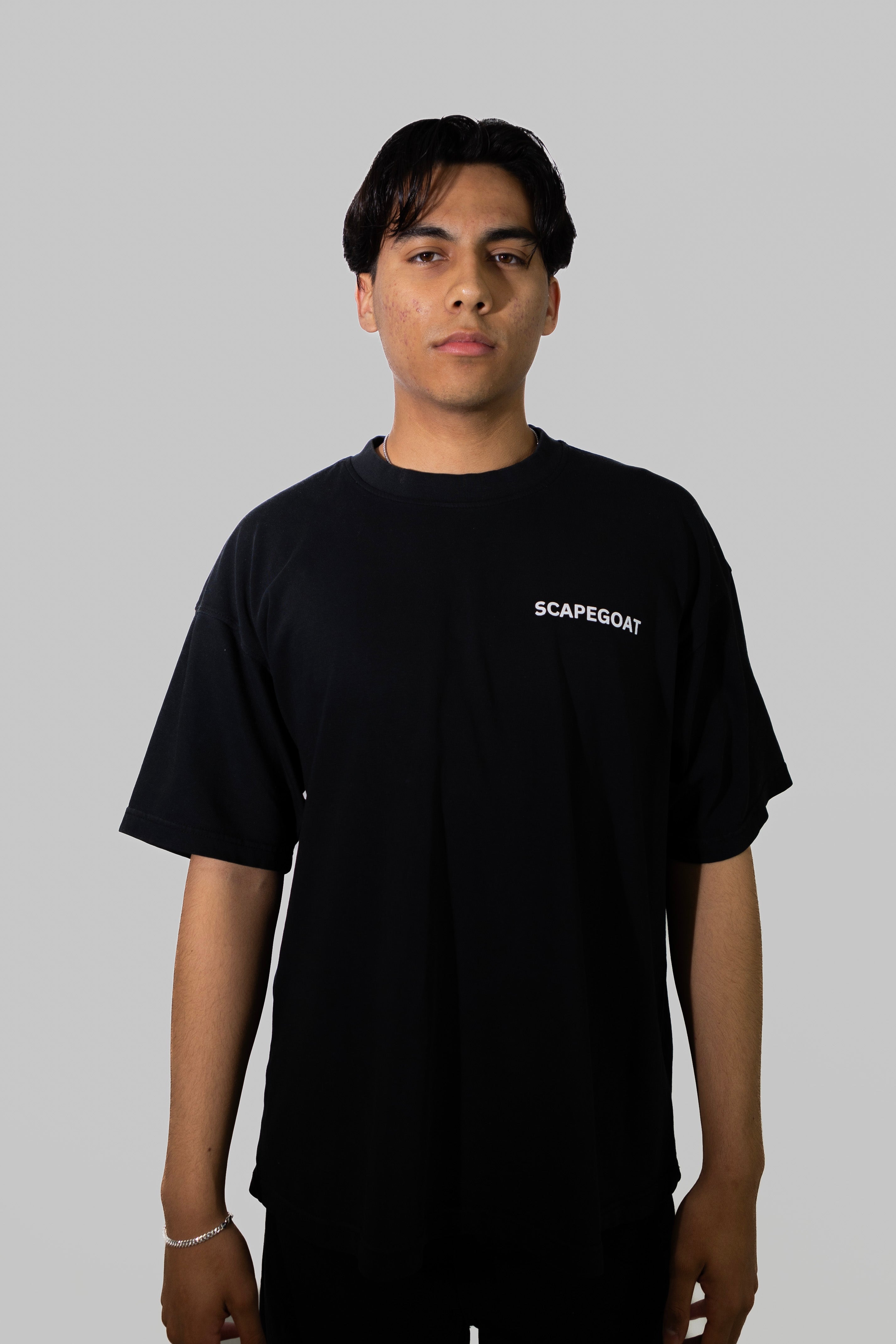 SCAPEGOAT HEAVYWEIGHT AZAZEL MIDNIGHT BLACK TEE