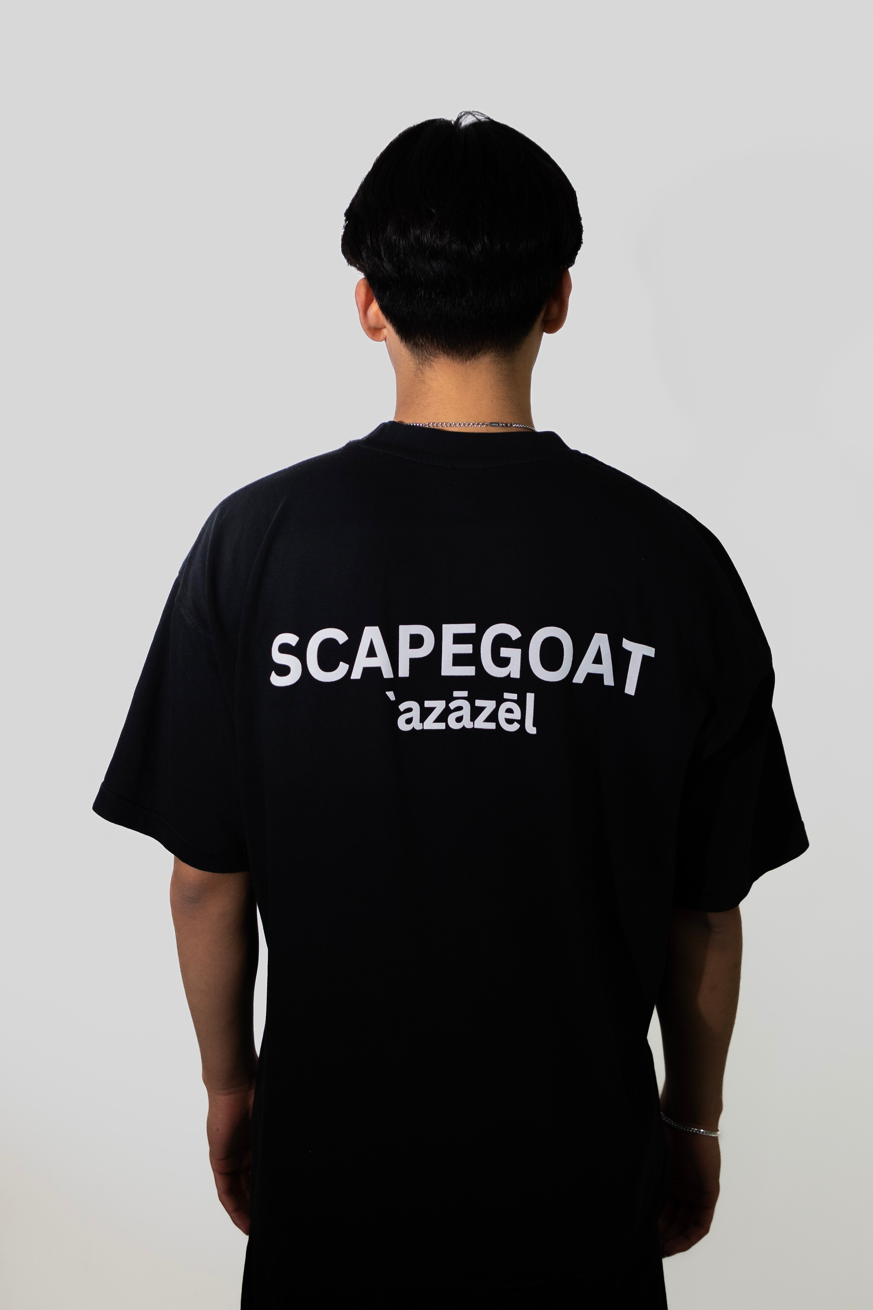 SCAPEGOAT HEAVYWEIGHT AZAZEL MIDNIGHT BLACK TEE